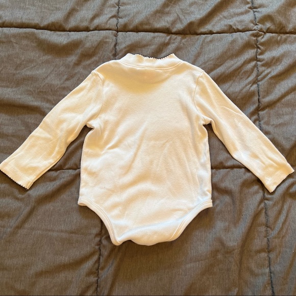 Vintage Bonnie Baby Frog Dress Set Size 24M Plaid Bow Preppy Mock Turtleneck - Picture 8 of 16